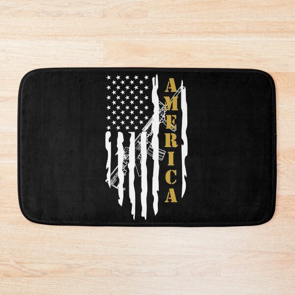 Item preview, America AR15 Vector White Distressed American Flag designed and sold by Matt Ballinger.
