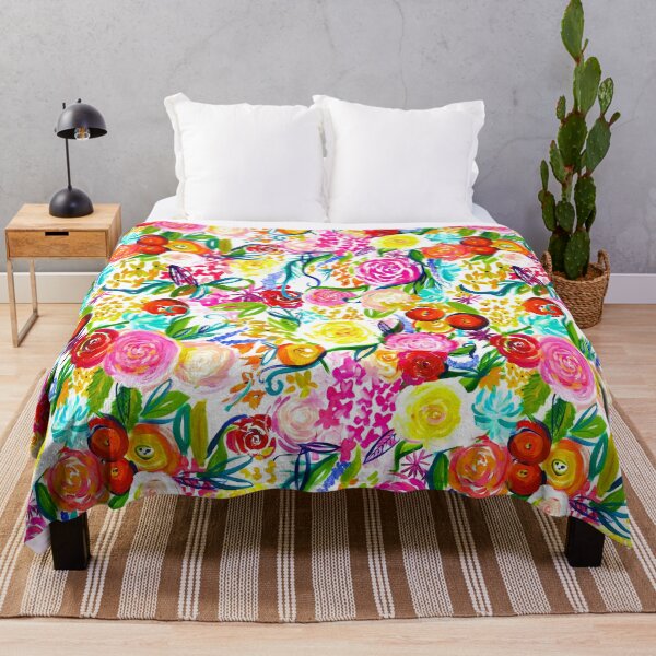 Item preview, Painted Floral Painting in Bright Spring Colors designed and sold by The Artwerks.
