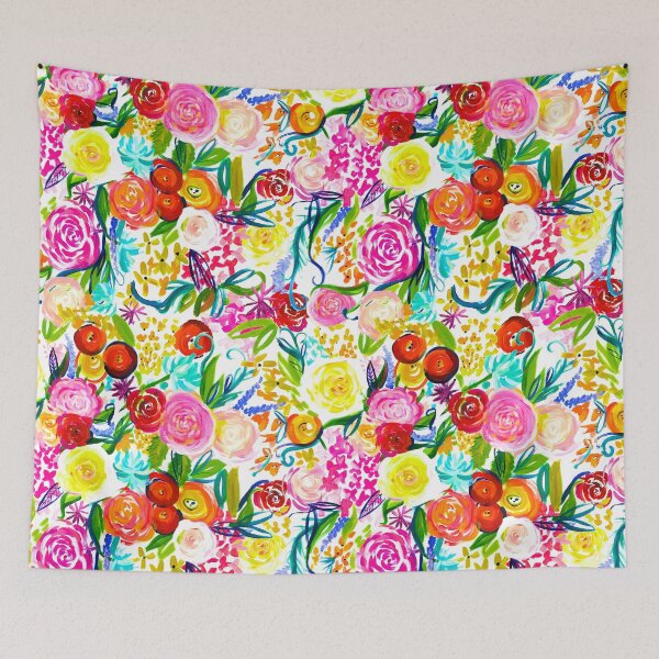 Item preview, Painted Floral Painting in Bright Spring Colors designed and sold by The Artwerks.