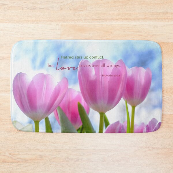Item preview, Proverbs 10:12 Bible Verses Tulips flowers designed and sold by della95.