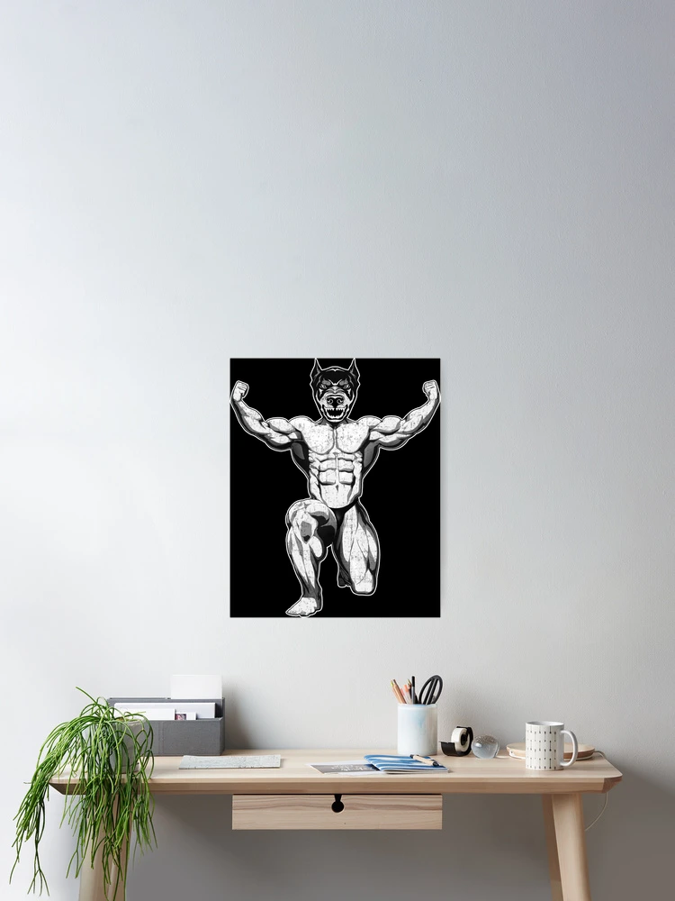 Thumbnail 2 of 3, Poster, Bodybuilder Pitbull designed and sold by Nisa Sirisaer.