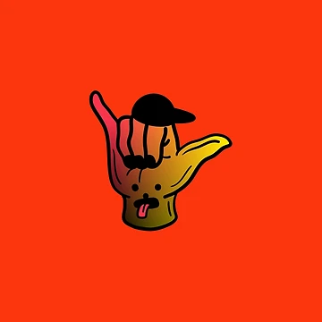 Artwork thumbnail, Rad Hand by RedsStickerShop