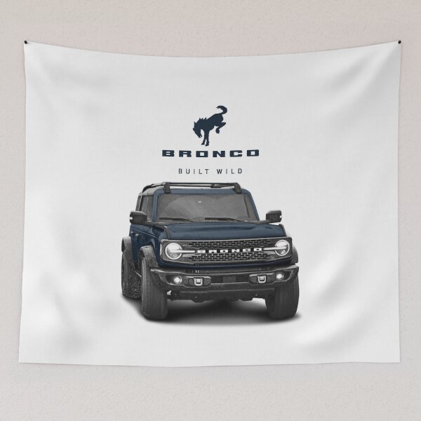 Item preview, Bronco and Logo - Antimatter Blue  designed and sold by love-at1st-gear.