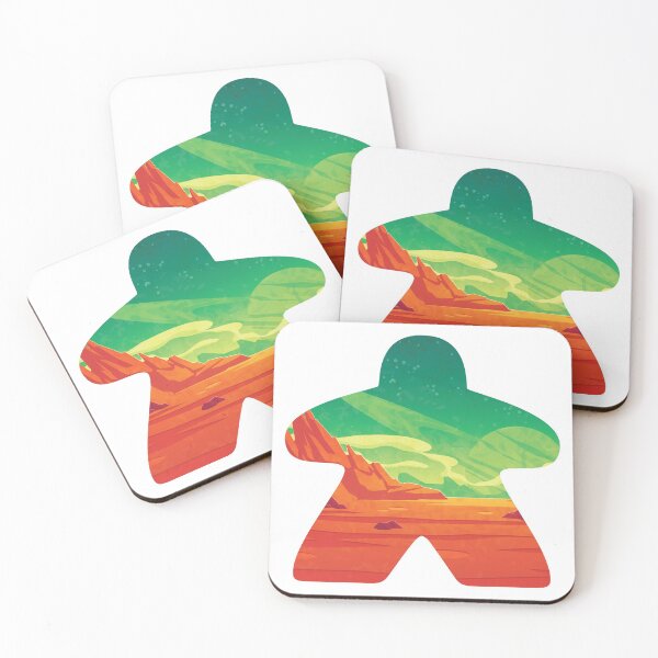 Item preview, Mars and Space themed Adventure Meeple Board Game Scene designed and sold by BeamGeeks.