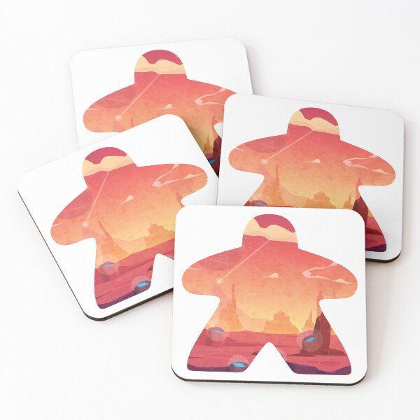 Item preview, Mars and Space themed Adventure Meeple Board Game Scene designed and sold by BeamGeeks.