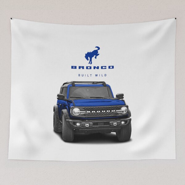 Item preview, Bronco and Logo - Lightning Blue designed and sold by love-at1st-gear.