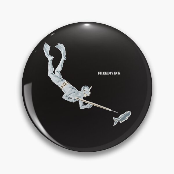 Item preview, Vintage Freediving Spearfishing Diver and Fish URM designed and sold by urmaddad.