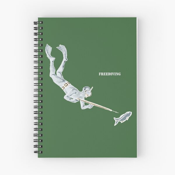 Item preview, Vintage Freediving Spearfishing Diver and Fish URM designed and sold by urmaddad.