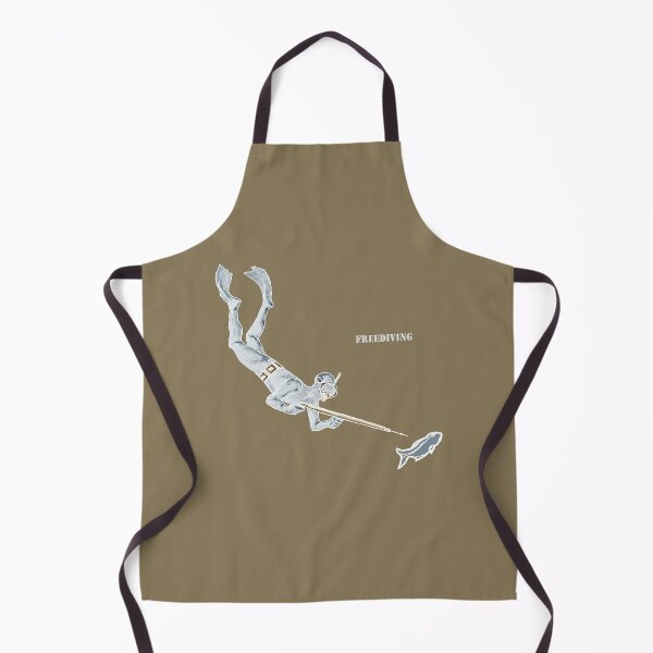 Item preview, Vintage Freediving Spearfishing Diver and Fish URM designed and sold by urmaddad.