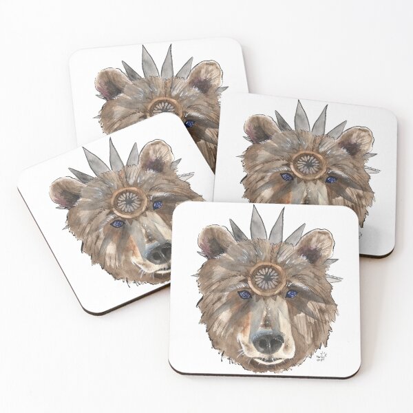 Item preview, Bear Animandala designed and sold by marleywrightart.