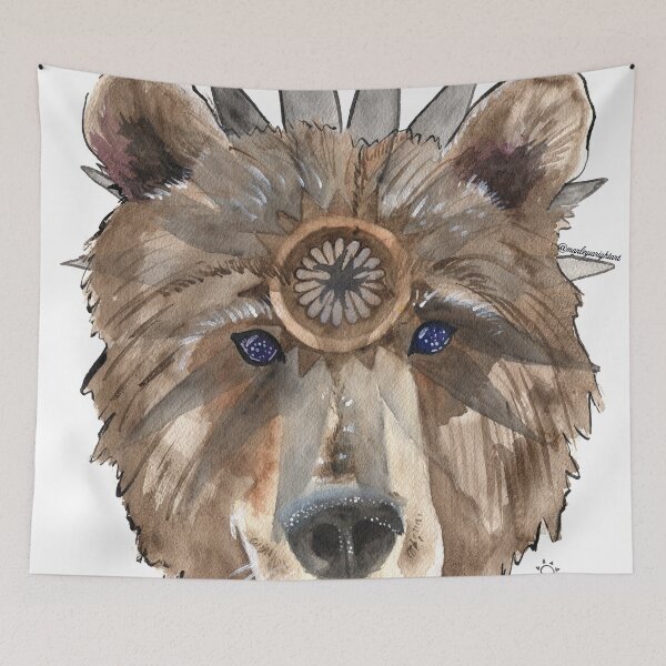Item preview, Bear Animandala designed and sold by marleywrightart.