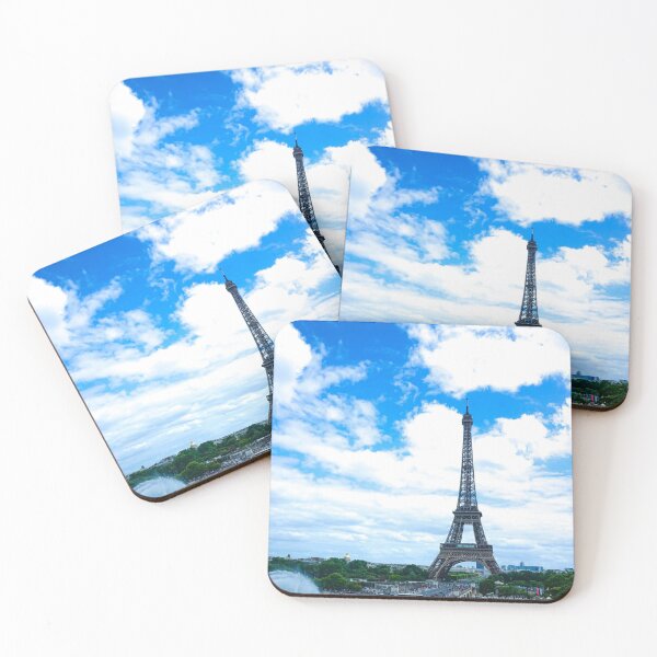 Item preview, Addicted to Paris Bright Blue Eiffel Skyline designed and sold by thegraypocket.