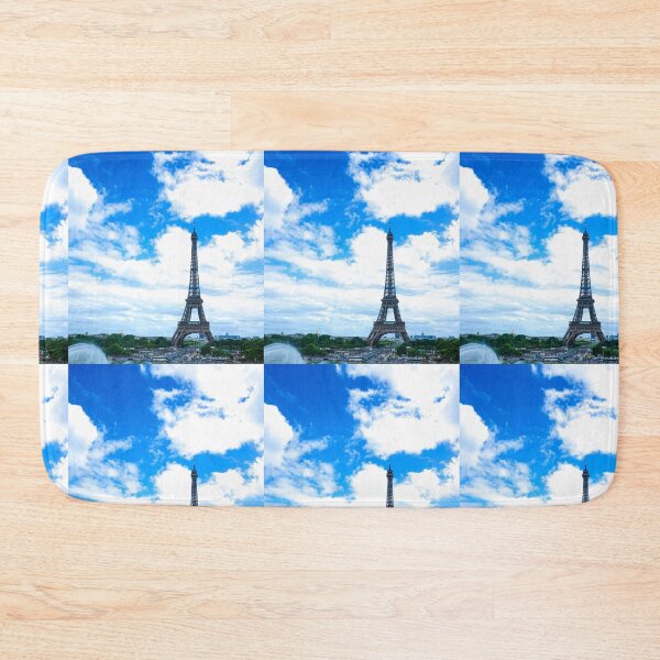 Item preview, Addicted to Paris Bright Blue Eiffel Skyline designed and sold by thegraypocket.