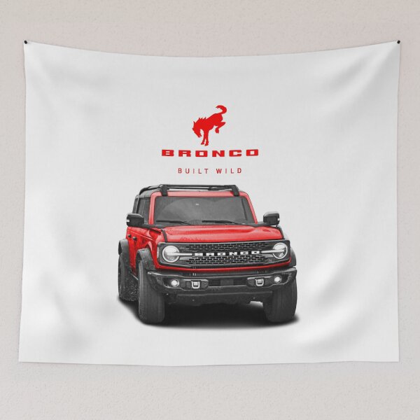 Item preview, Bronco and Logo - Race Red designed and sold by love-at1st-gear.