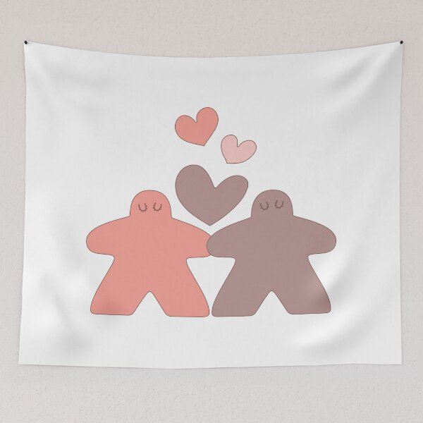 Item preview, Meeple Couple in Love - Perfect for the Board Game Couple designed and sold by BeamGeeks.