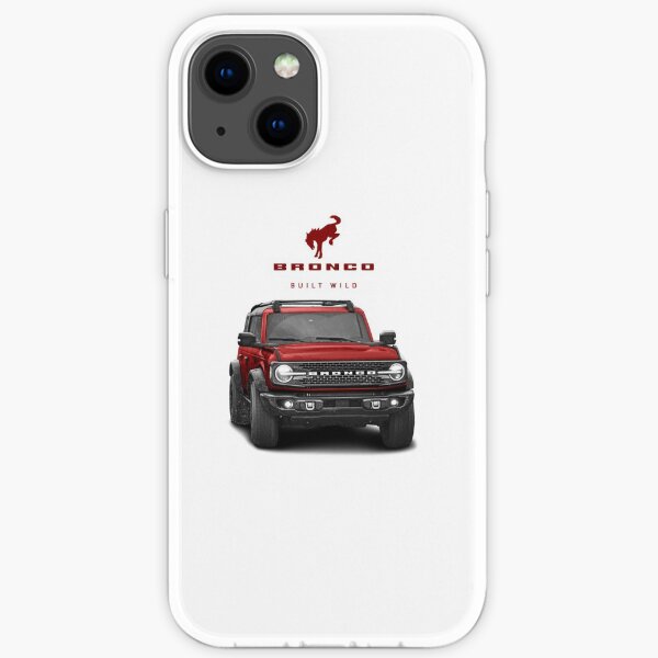 Bronco und Logo - Rapid Red iPhone Flexible Hülle
