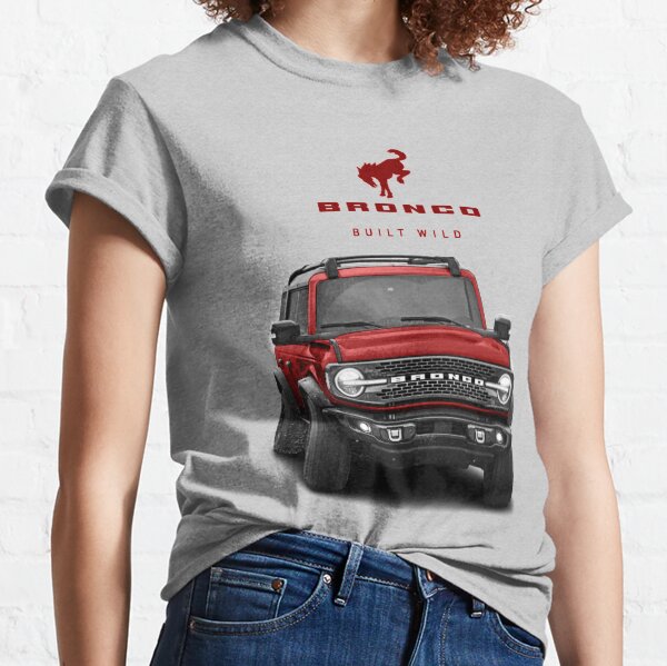 Bronco and Logo - Rapid Red Classic T-Shirt
