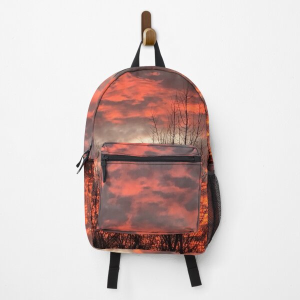 Item preview, Red summer fiery clouded sunset sky designed and sold by Marilena Strambu.