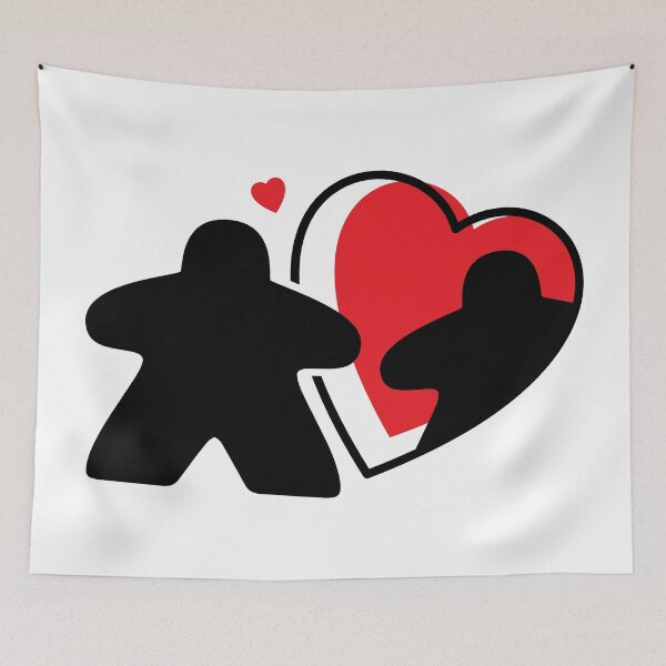 Item preview, Meeple Couple in Love - Perfect for the Board Game Couple designed and sold by BeamGeeks.