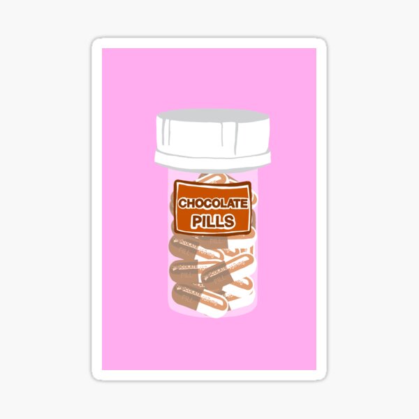 Item preview, Chocolate Pill Bottle Pink designed and sold by JaymieMetz.