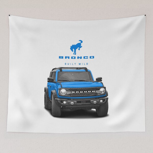 Item preview, Bronco and Logo - Velocity Blue designed and sold by love-at1st-gear.