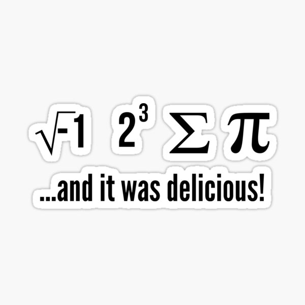 Pi Pirate Pi Day Math Funny Silly Humor Pun Nerd Geek Water Bottle Laptop  Vinyl Sticker | Gifts Under 5 Dollars