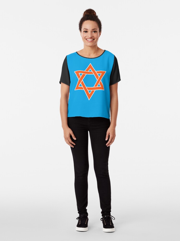 Alternate view of ✡︎ #Star of #David #Clipart #StarOfDavid ✡︎ Chiffon Top