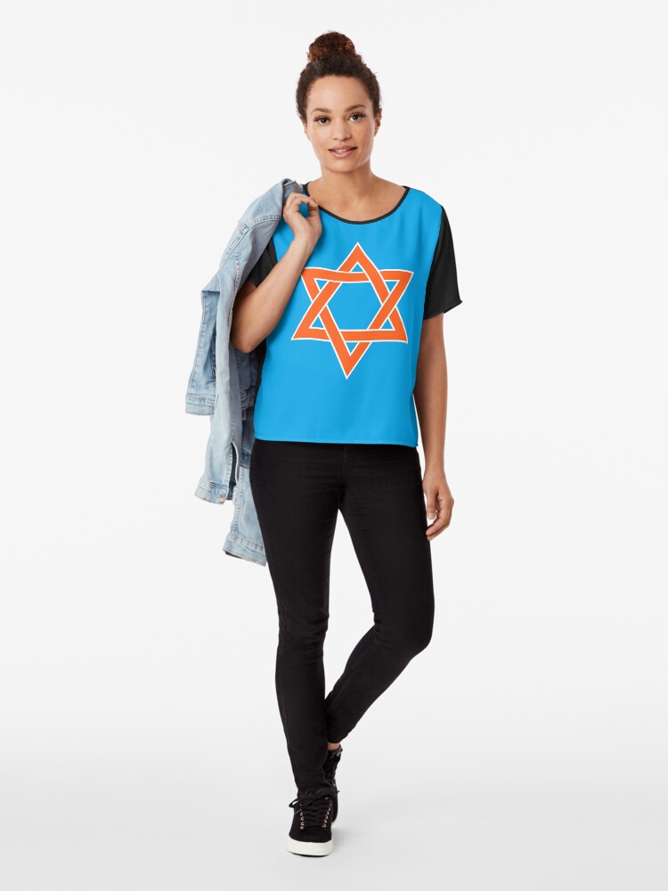 Alternate view of ✡︎ #Star of #David #Clipart #StarOfDavid ✡︎ Chiffon Top