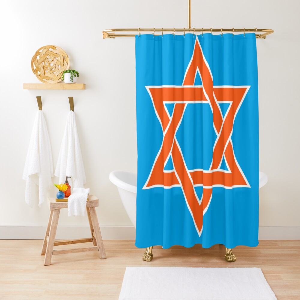 ✡︎ #Star of #David #Clipart #StarOfDavid ✡︎ Shower Curtain