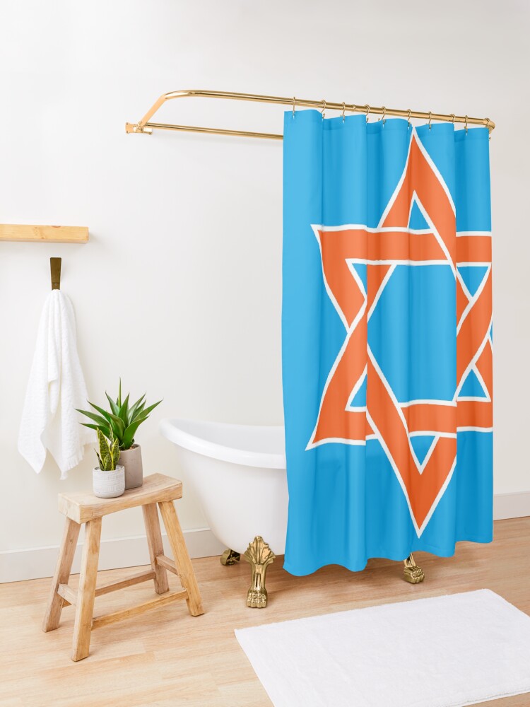 Alternate view of ✡︎ #Star of #David #Clipart #StarOfDavid ✡︎ Shower Curtain