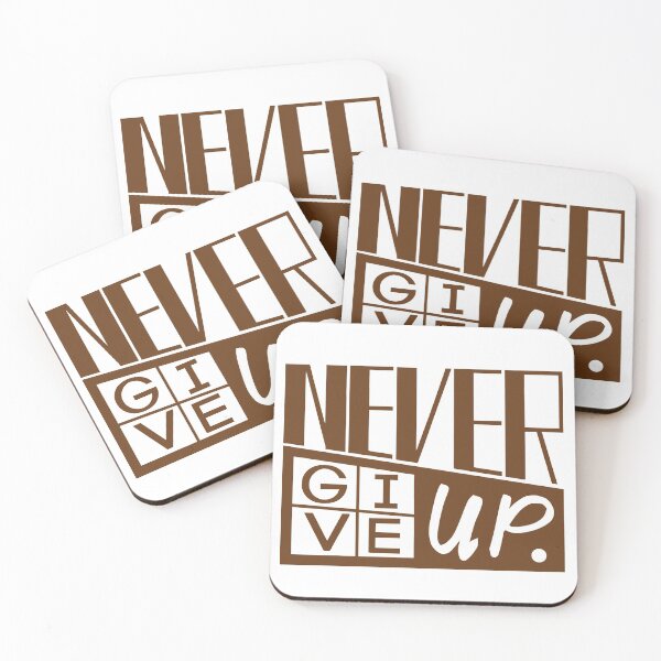 Item preview, Never give up quote designed and sold by benznest.