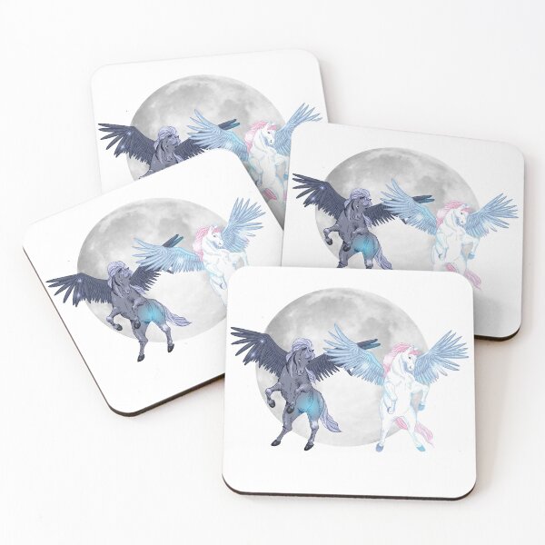Item preview, Unicorn Dreaming: Unicorn Pair Shirt, Sticker, Mask designed and sold by Dawooddart.