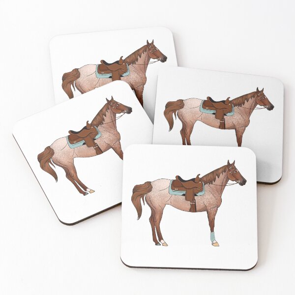 Item preview, Red Roan with Western Tack designed and sold by ashleysarts.