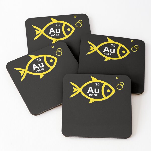 Item preview, Au Goldfish Gold Metal Chemistry Pun designed and sold by KendraHenke.