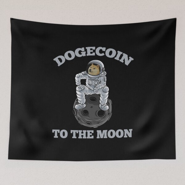 Item preview, Dogecoin To The Moon | Funny Cryptocurrency Meme  designed and sold by kenzo2093.