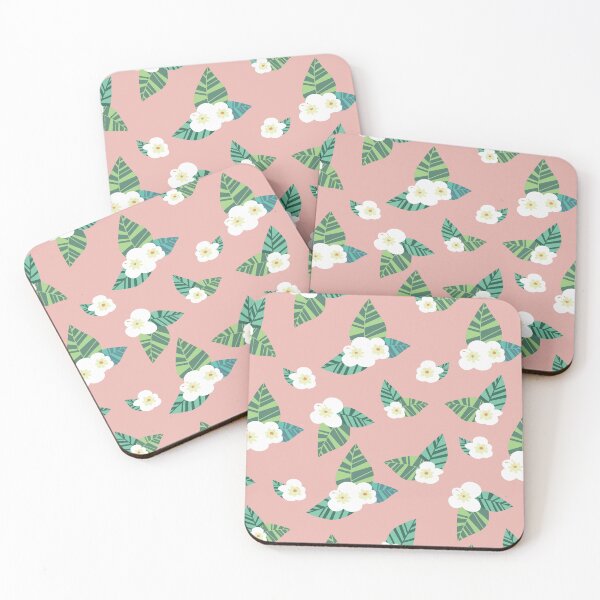 Item preview, Floral pattern with salmon background designed and sold by ighouston13.