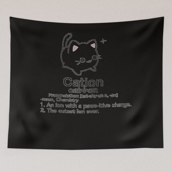 Item preview, Cat Ion Chemistry Cute Pun designed and sold by KendraHenke.