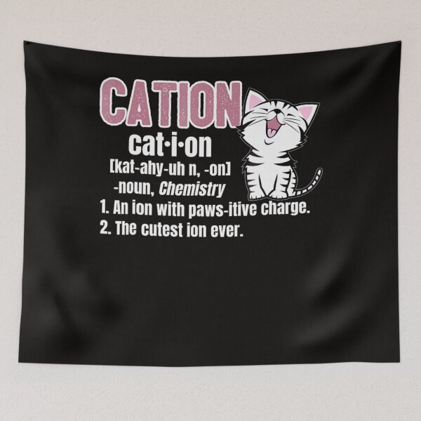 Item preview, Cation Funny Cute Cat Science Chemistry Pun Tee designed and sold by KendraHenke.