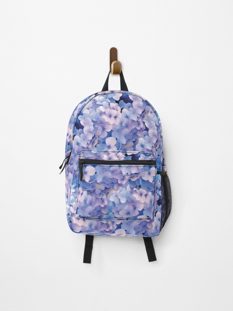 Thumbnail 1 of 3, Backpack, Hydrangeas designed and sold by DesignJennifer.