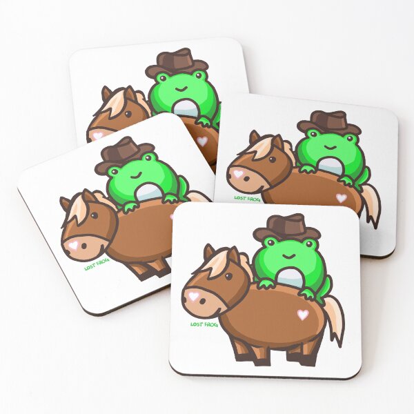Item preview, Frog Cowboy with Horse designed and sold by lostfrog.
