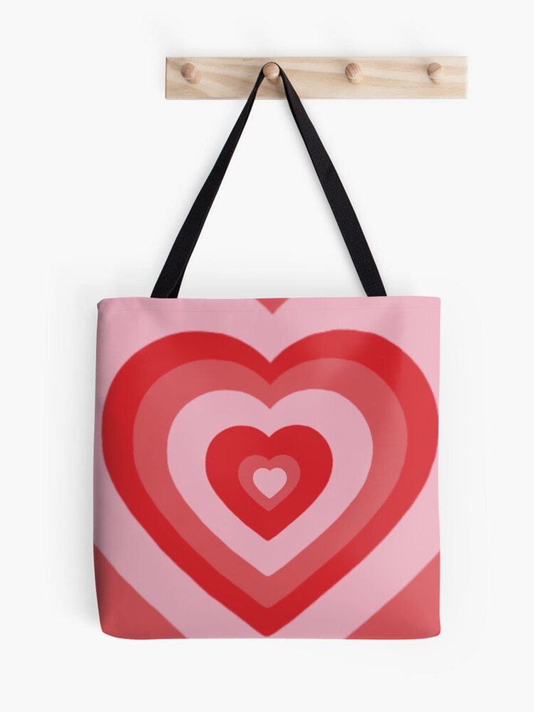 Molded Heart Bag in Retro Red