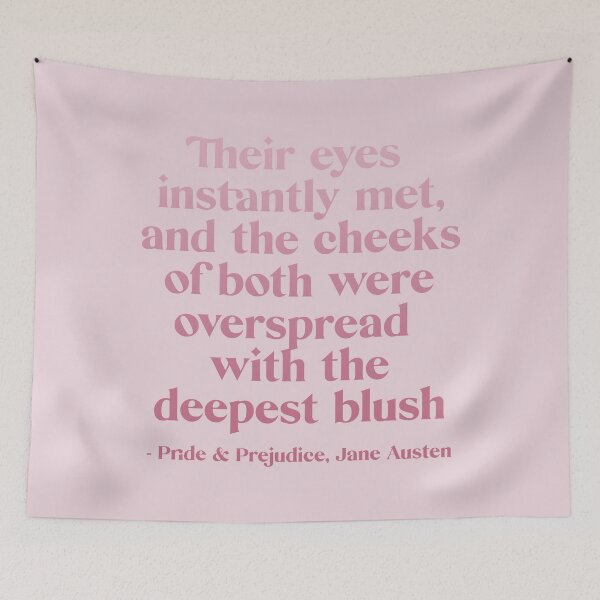 Item preview, Pride and Prejudice Quote: Their Eyes Instantly Met designed and sold by rissidesigns.