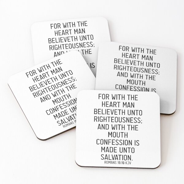 Item preview, Romans 10:10 KJV designed and sold by Logosdesignshop.