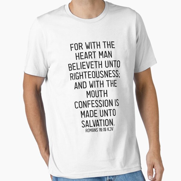 Item preview, Romans 10:10 KJV designed and sold by Logosdesignshop.