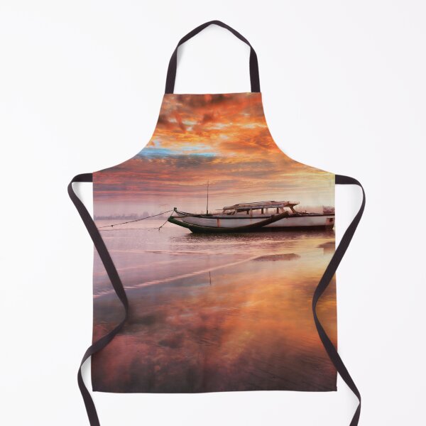 Item preview, Boat With Beautiful Sky Sunrise Landscape designed and sold by JTS STORE.