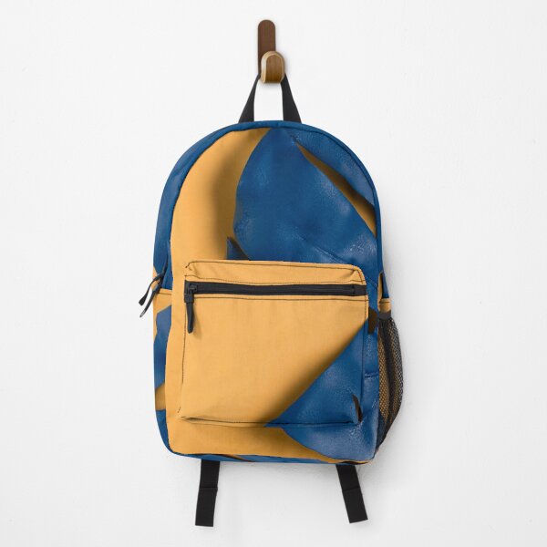 Item preview, Blue Leaf With Yellow Background designed and sold by JTS STORE.