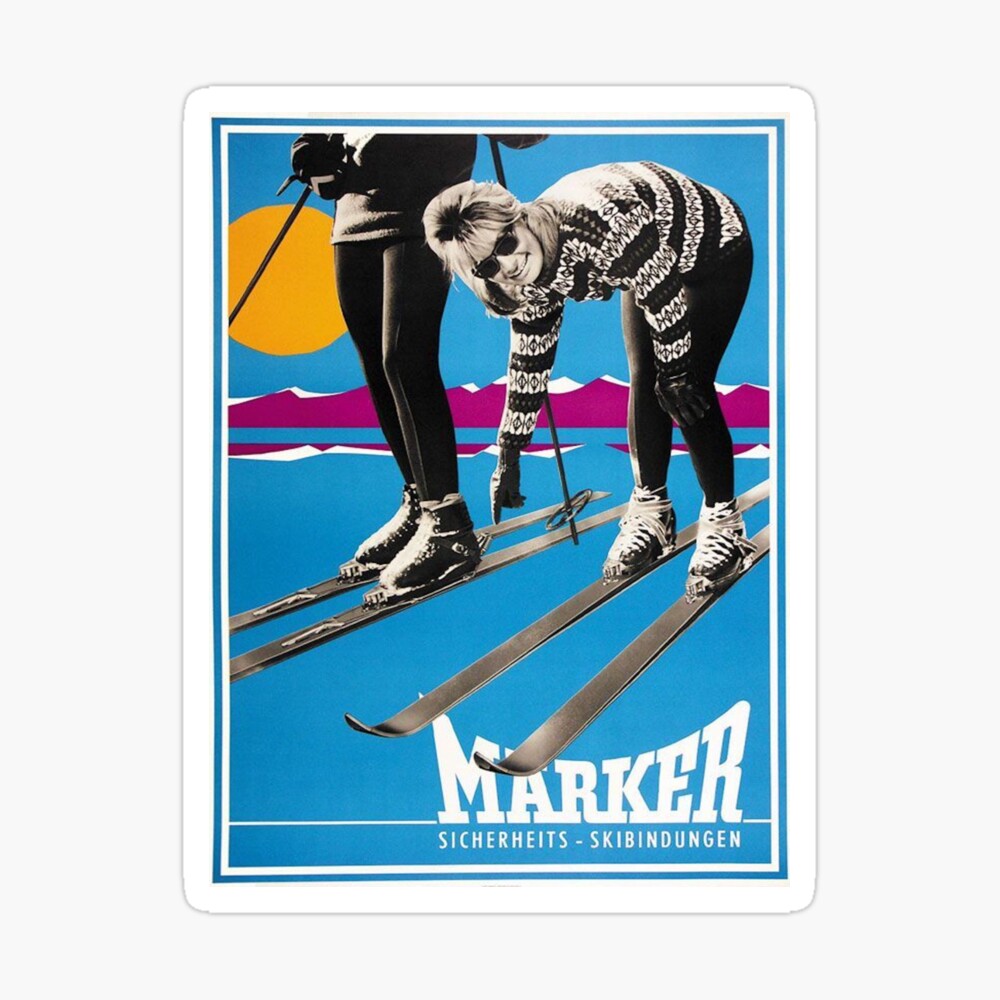 70年代 ビンテージ SKIPOLES＆SKI スキー デザイン ポスター 70年代 ビンテージ SKIPOLES＆SKI スキー デザイン ポスター 70