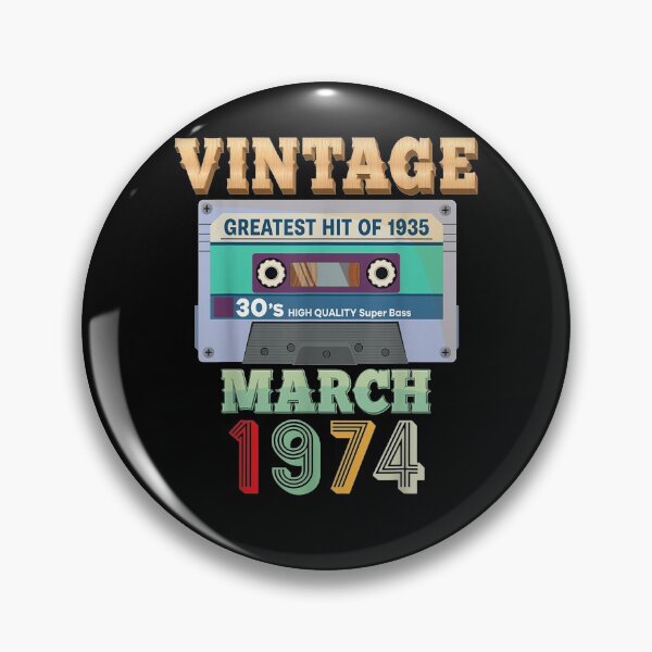 Item preview, Vintage March 1974 47th Birthday 47 Years Old Cassette Tape designed and sold by lolahomya.