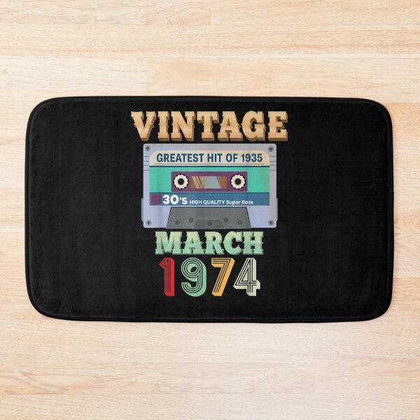 Item preview, Vintage March 1974 47th Birthday 47 Years Old Cassette Tape designed and sold by lolahomya.