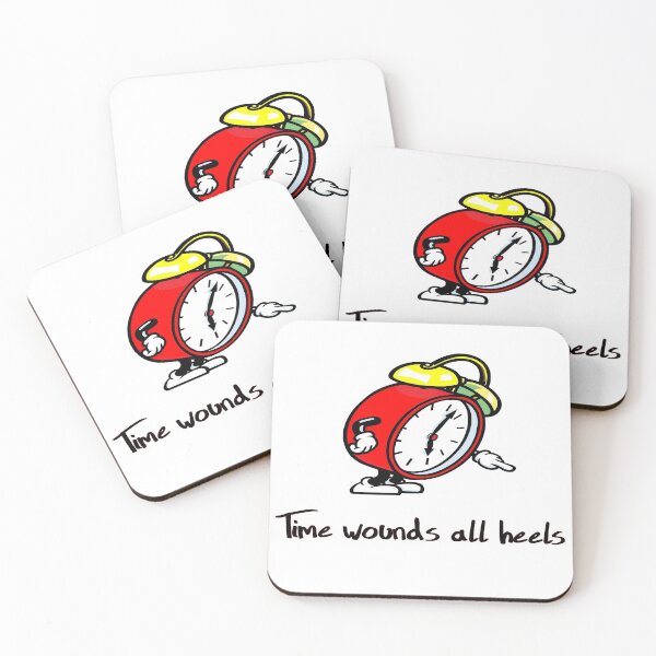 Item preview, Time Wounds All Heels. Fun Quote. WallsOfFame designed and sold by WallsOfFameAust.